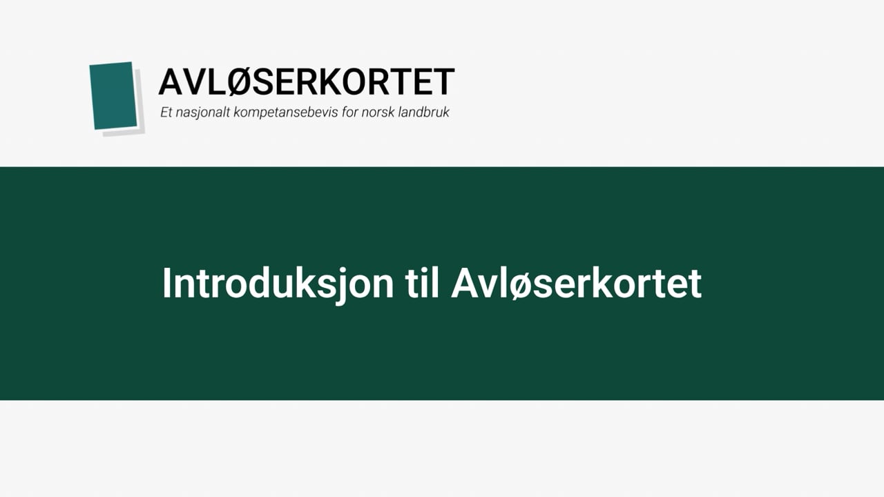 Avløserkortet — gratis introduksjon