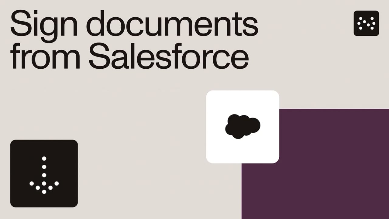 How do I get a contract signed from Salesforce without a separate tool?