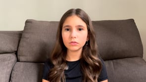 Selftape Mafê Paranhos 11 anos- exercício de aula em oficina com Andrea Avancini