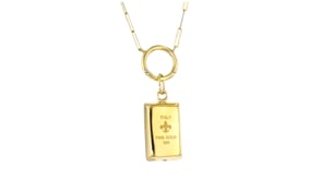 Italian 14kt Yellow Gold Bar Pendant