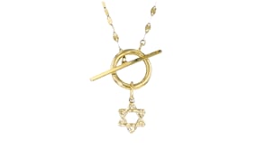 Italian 10kt Yellow Gold Star of David Charm