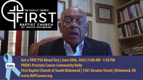 Richmond Prostate Cancer Community Rally: Free PSA Blood Test for Men 40+