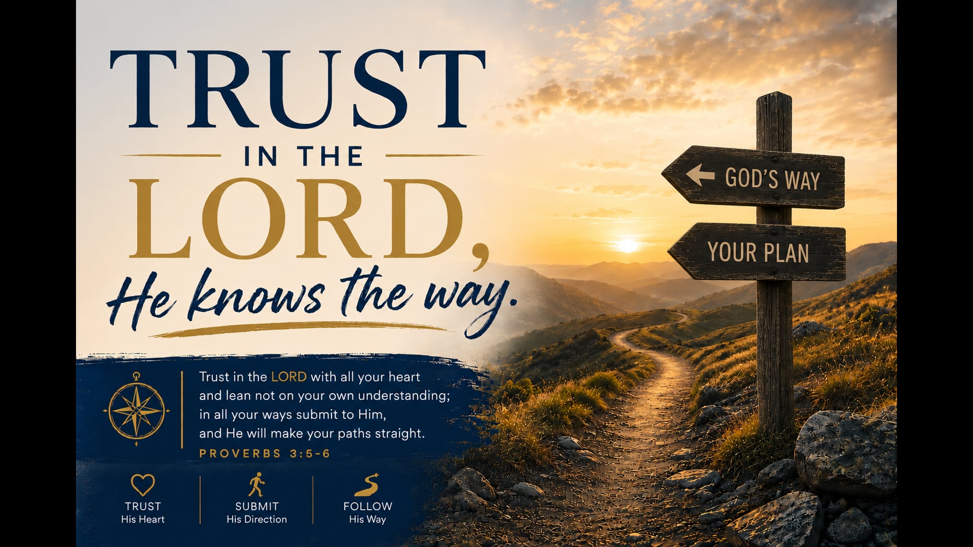 31 MAY 26 - Trust in the Lord, He Knows the Way