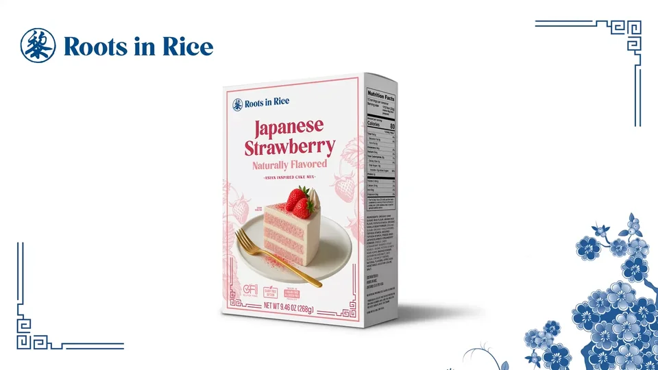 Japanese Strawberry Cake Mix – Roots In Rice