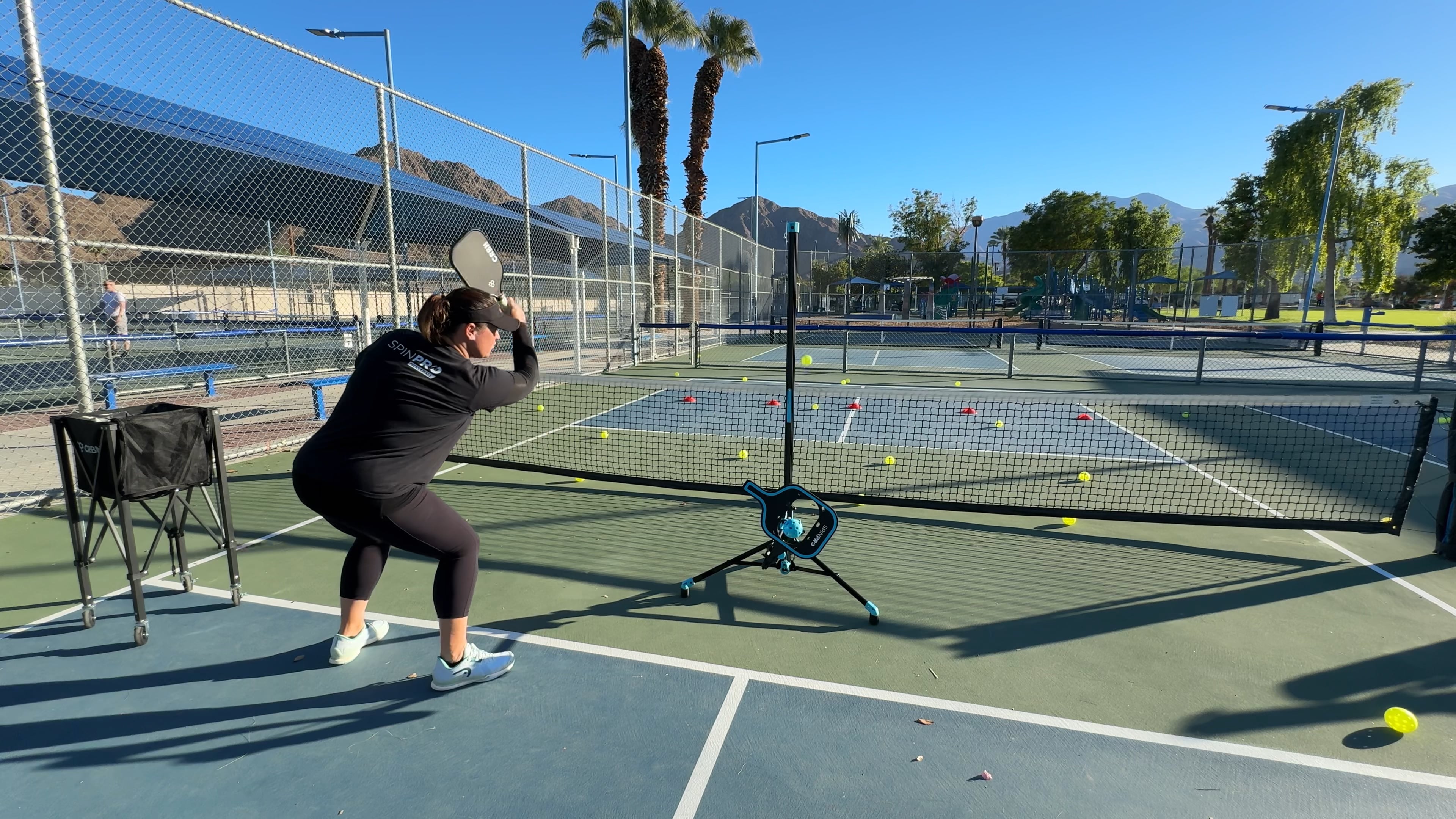 How To Drill Topspin Volleys On Pickleball SpinPro