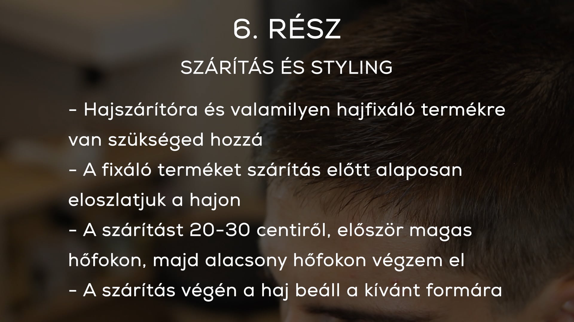 ROUND fejformakövető rövid forma 6. rész