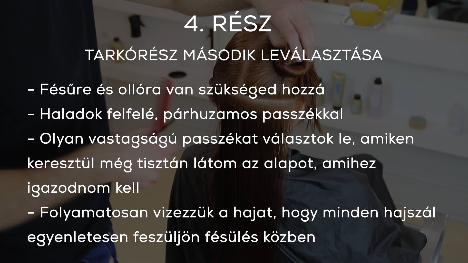SLEEK 1 hátul egyenes egyhosszú forma 4. rész