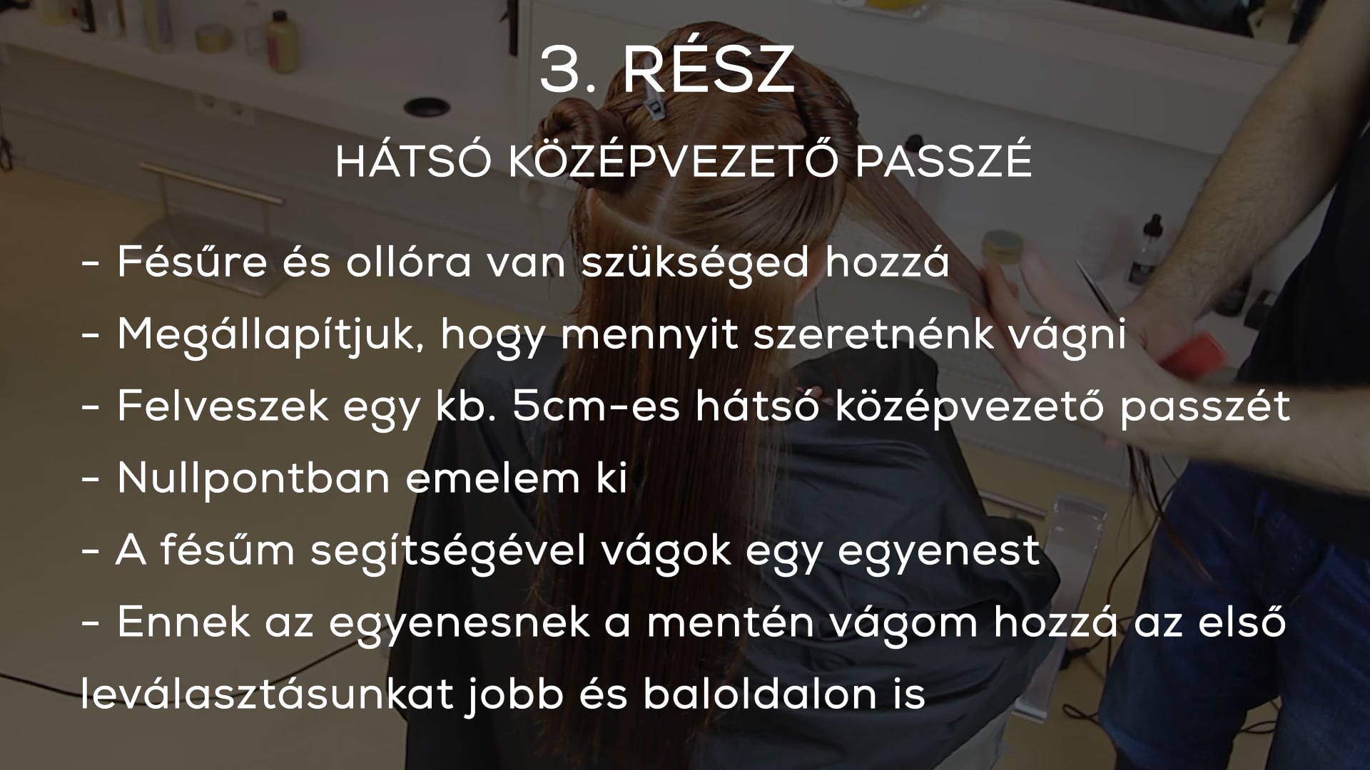 SLEEK 1 hátul egyenes egyhosszú forma 3. rész