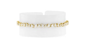 5.00 ct. t.w. Multi-Shaped Lab-Grown Diamond Bracelet in 18kt Gold Over Sterling