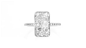 1.00 ct. t.w. Lab-Grown Diamond Cluster Ring in Sterling Silver