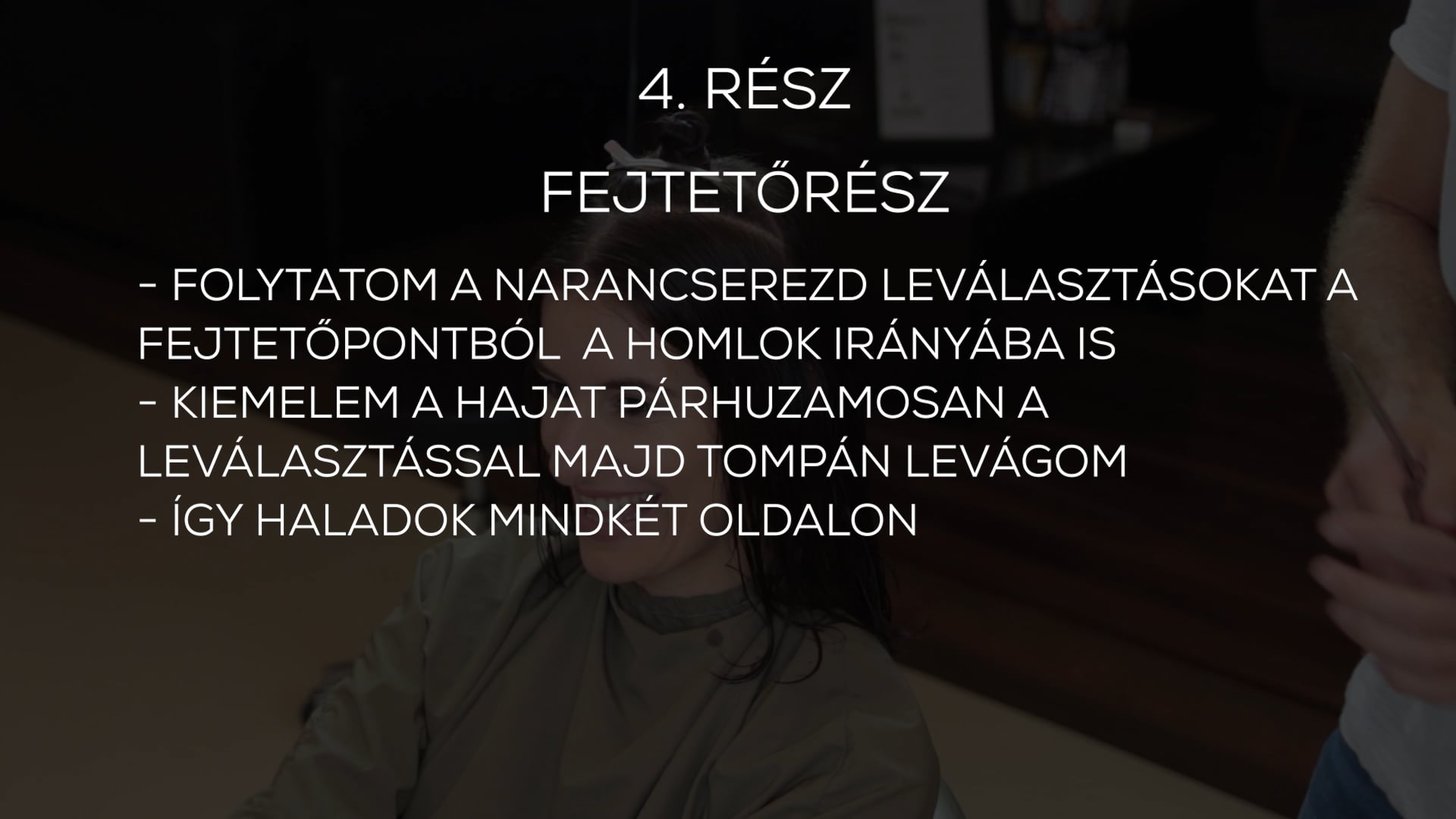 LONGBOB 1 enyhén rétegelt hosszú bob forma 4. rész
