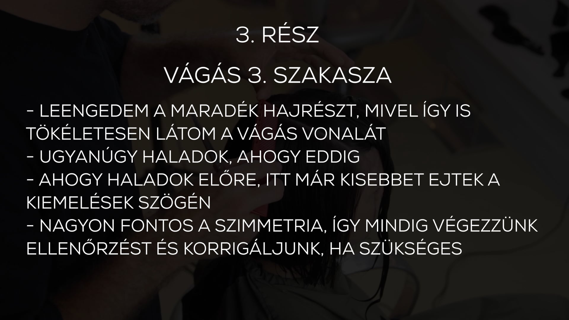 SHORTBOB 2 állig érő forma vertikális haladás 3. rész