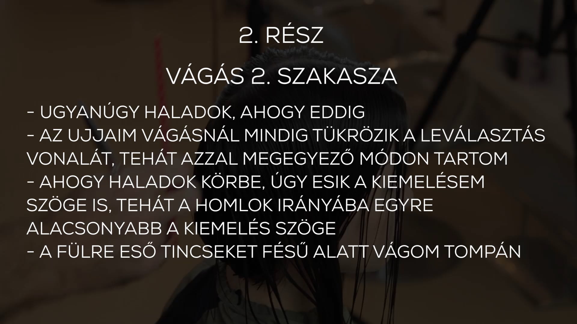 SHORTBOB 2 állig érő forma vertikális haladás 2. rész