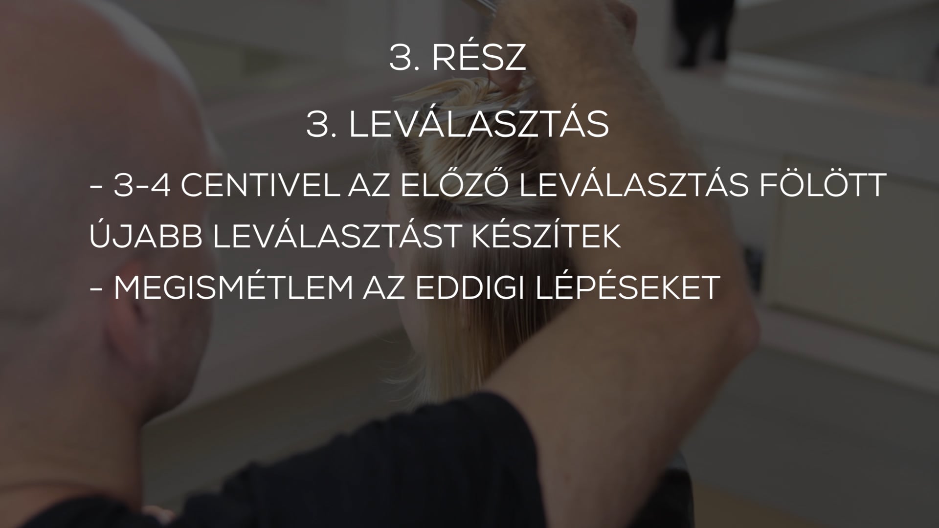 SHORTBOB 1 állig érő forma, horizontális haladás 3. rész