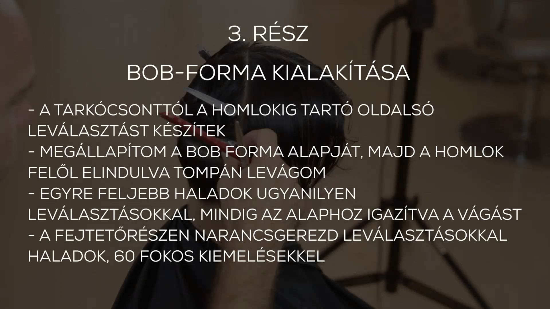 ROUNDBOB rövid körbob forma 3. rész