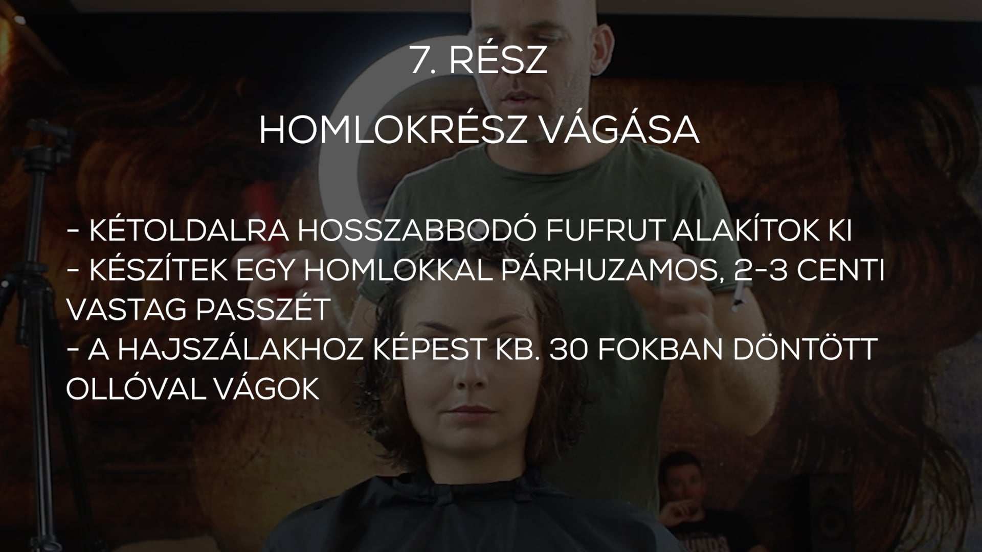 CURLY MID göndör középhosszú forma 7. rész