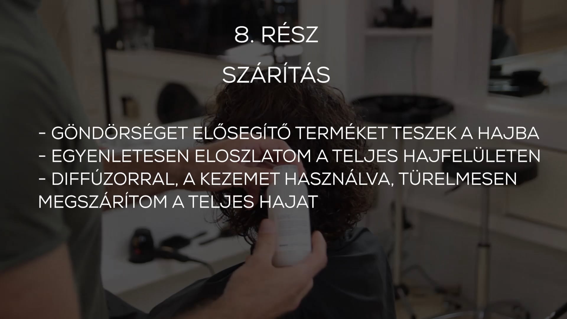 CURLY MID göndör középhosszú forma 8. rész