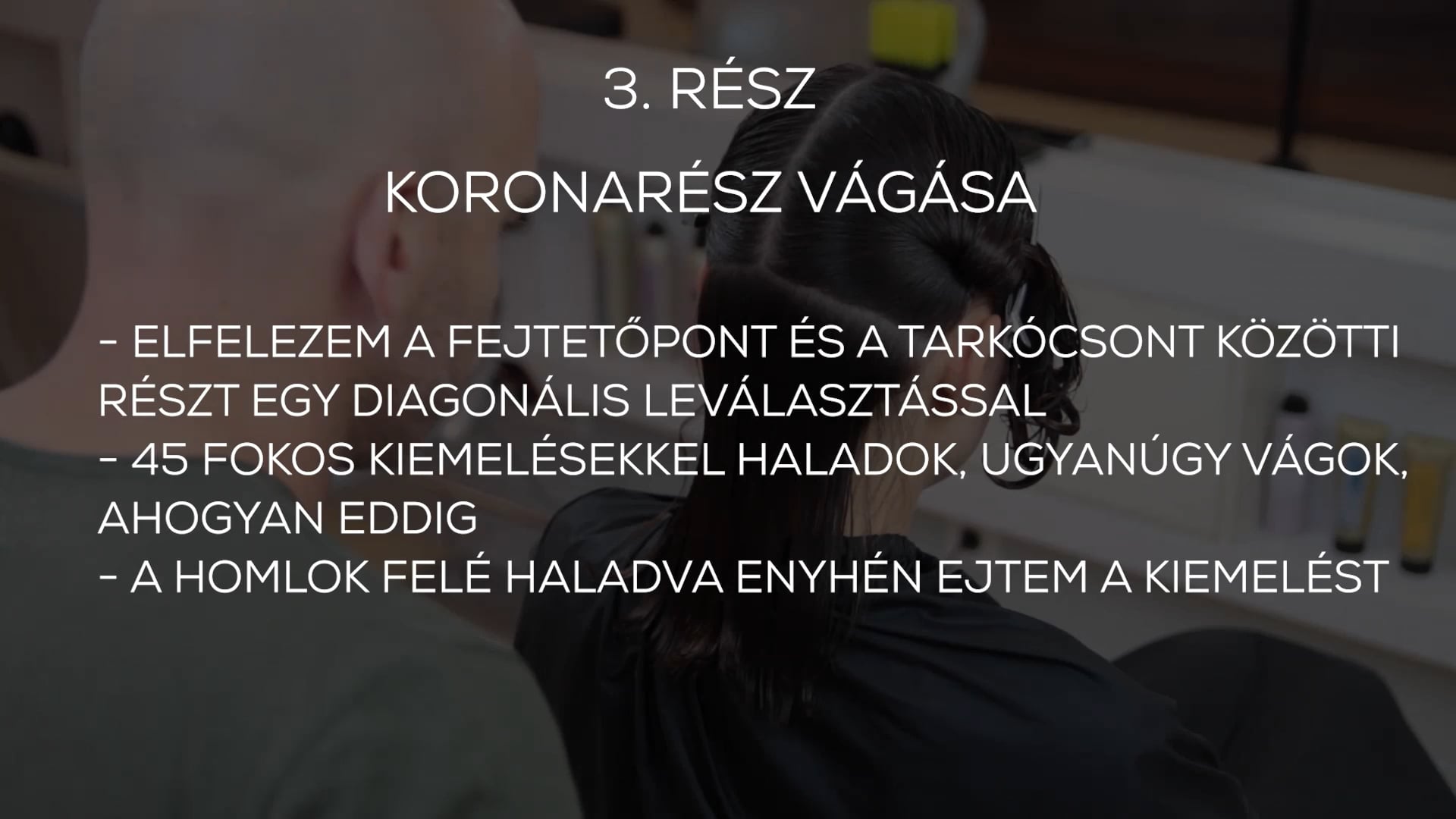 CURLY MID göndör középhosszú forma 3. rész