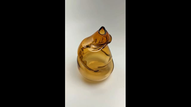 Vaso Âmbar Amassado