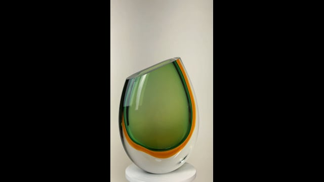 Vaso 96 MS Bicolor Verde com Âmbar