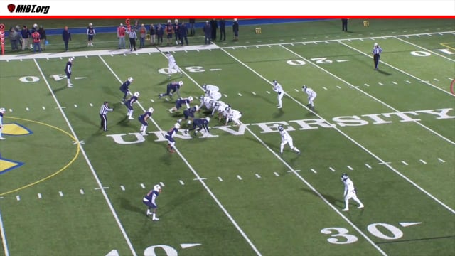 Run Pass Option:  Pass Ruled Forward by Line Judge BUT Looks Backward