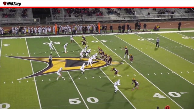Run Pass Option:  Quarterback Rolls Left-Crew Mechanics and Line Judge Movement