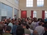 تشييع ونقل جثمان خليل البورداني في حي العمال في مدينة دير الزور
