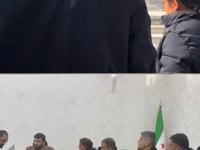 وفد من قوى الأمن الداخلي "الأسايش" في عين العرب (كوباني) يجتمع مع قائد الأمن الداخلي التابع لوزارة الداخلية السورية في مدينة حلب