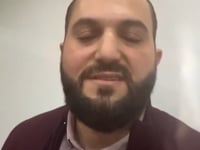 كلمة لمحافظ دمشق ماهر مروان إدلبي يوضح فيها ما قاله عن السلام مع إسرائيل في لقائه مع الإذاعة الوطنية العامة الأمريكية