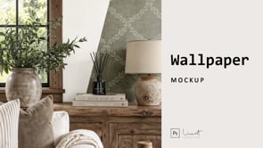 Rustic Farmhouse Wallpaper Mockup, a Household Mockup by LinnestCreative (Thumbnail 6 of 6)