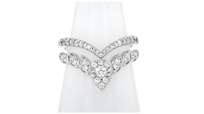 .50 ct. t.w. Lab-Grown Diamond Double-Chevron Ring in Sterling Silver