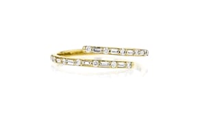 .25 ct. t.w. Lab-Grown Diamond Bypass Ring in 10kt Yellow Gold