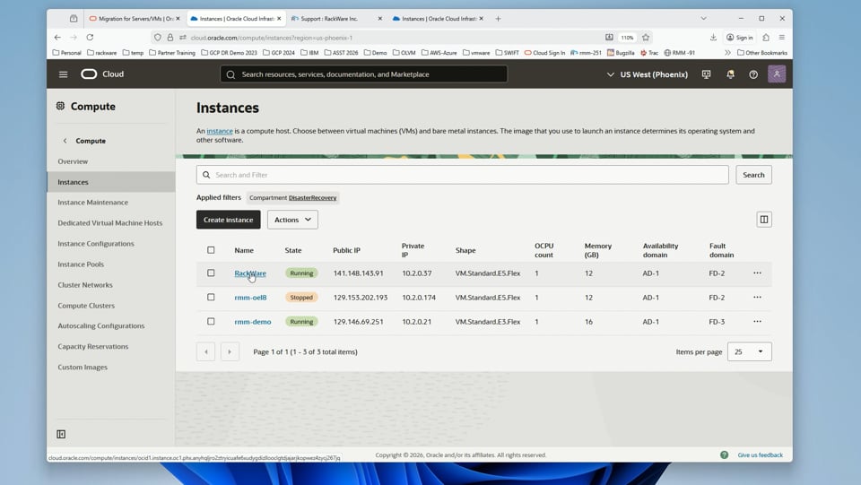 How To Deploy RackWare From Oracle Cloud Marketplace