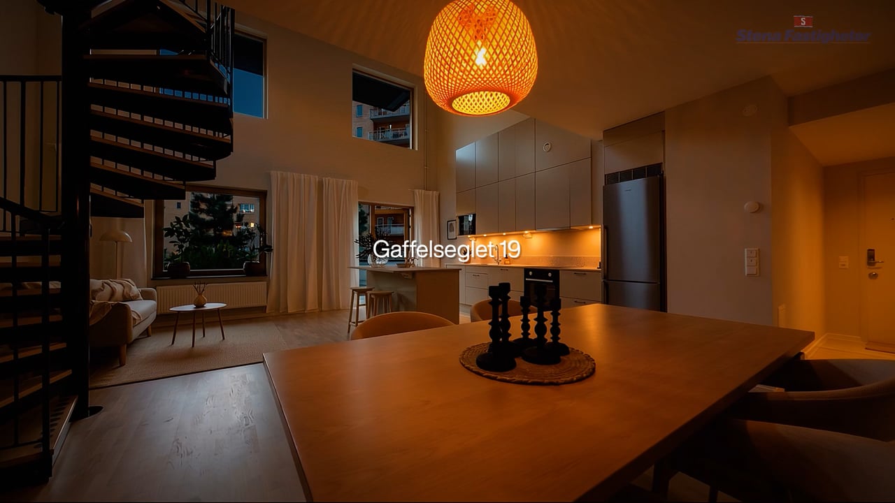 2 rum Lägenhet på Gaffelseglet 19 lgh 1002 Vyn, markplan Vega Haninge kommun - video