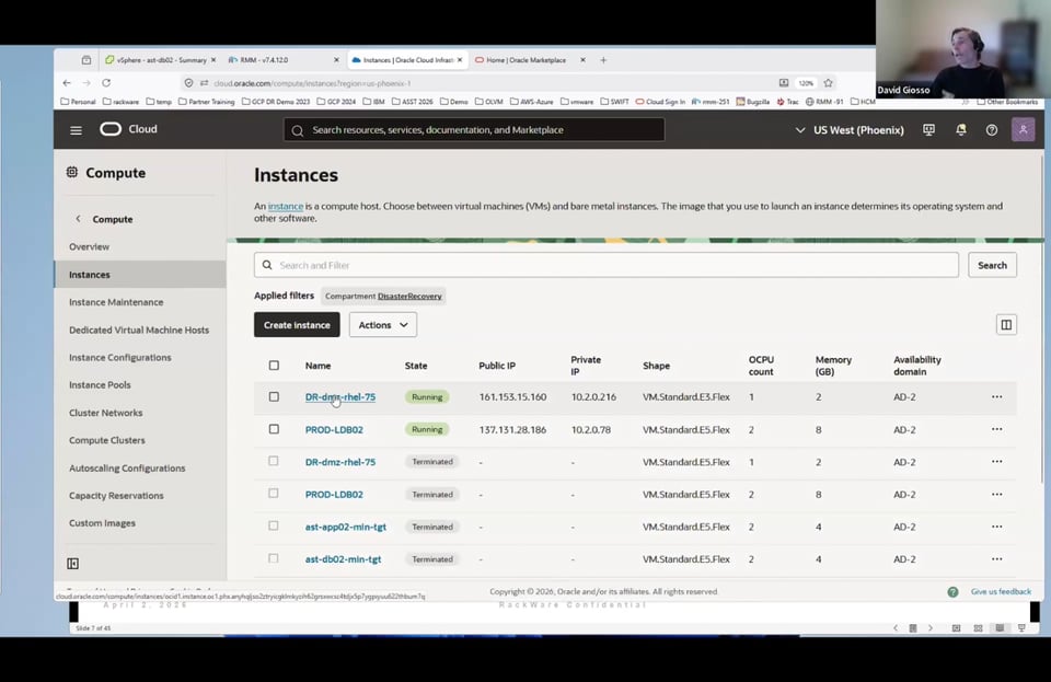 Demo: VMware Exits to OCI