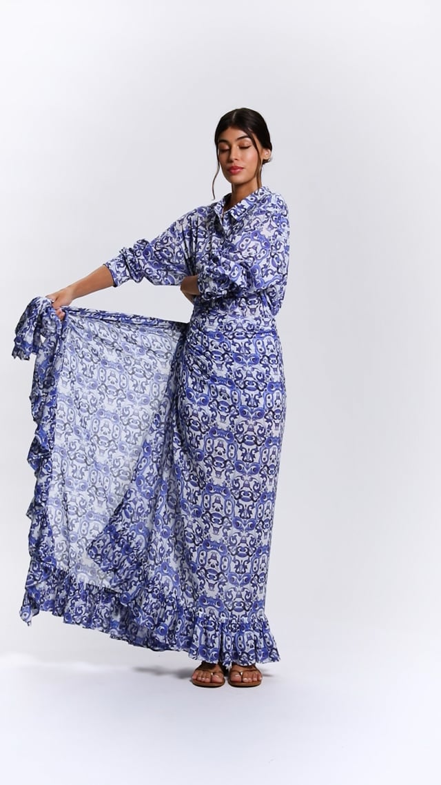 A+O X CONIGLIO PALM BEACH PAREO in SOLSTICE | ALICE + OLIVIA