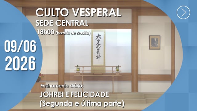 Capa do vídeo do “Culto Vesperal | Sede Central - 09/06/2026”.