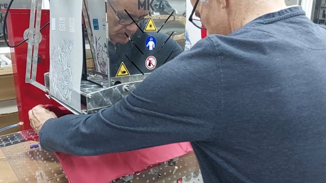 InnoPrinter MK3 DTF printing with pin positioning table