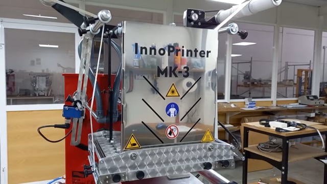 InnoPrinter MK3 automatic printing on zipper tape