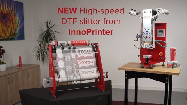 InnoPrinter high-speed DTF slitter 24 inch with MK1 semi-automatic heat press