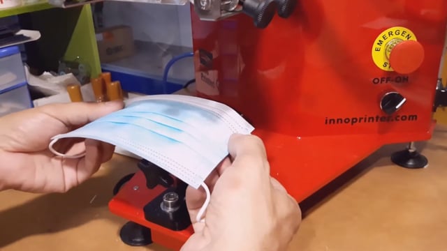 InnoPrinter printing on nonwoven medical masks