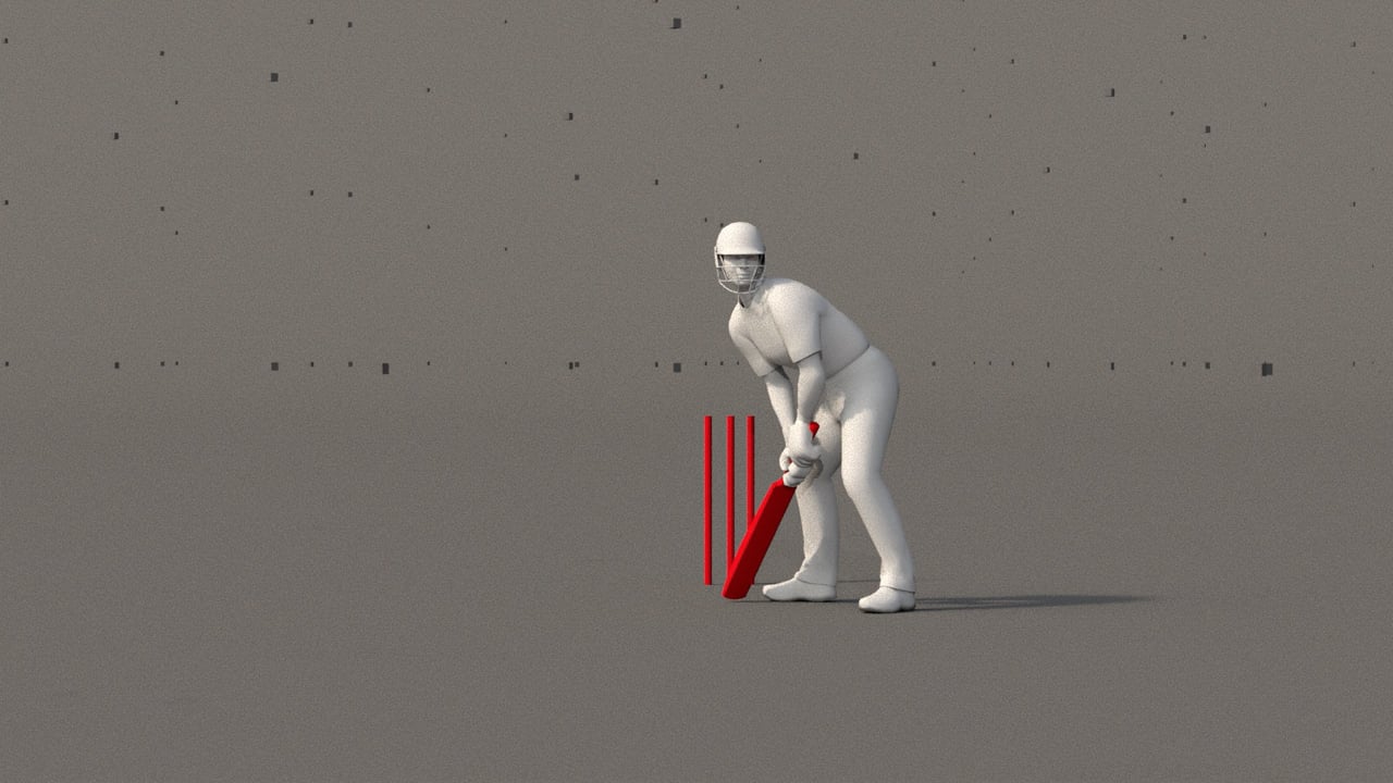 Bats man hitting Six