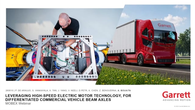 Leveraging high-speed electric motor technology for differentiated commercial vehicle beam axles