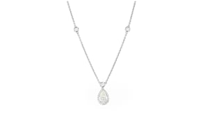 C. 1990 Vintage 1.48 ct. t.w. Diamond Station Necklace in 18kt White Gold
