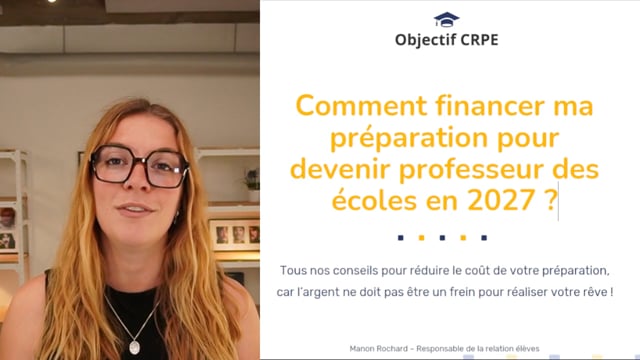 Comment financer ma préparation avec Objectif CRPE ?