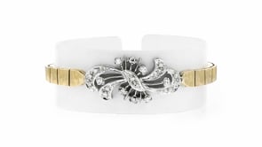 C. 1970 Vintage .35 ct. t.w. Diamond Bracelet in 14kt Two-Tone Gold