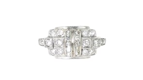C. 1980 Vintage .60 ct. t.w. Diamond Ring in Platinum