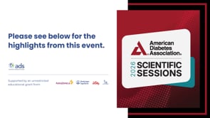 Highlights from American Diabetes Association (ADA) 2026 Scientific Sessions