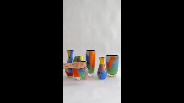 Vaso 83 Milênio Lascas Coloridas