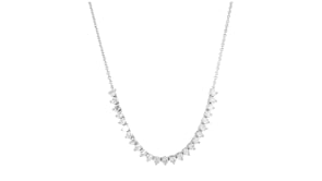3.00 ct. t.w. Lab-Grown Diamond Tennis-Style Necklace in Sterling Silver